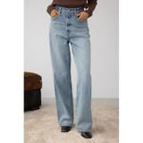 L/BLU1 | AZUL DENIM ラインストーンワイドデニム | AZUL BY MOUSSY