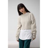 ショートケーブルニットトップス | AZUL BY MOUSSY | 詳細画像24