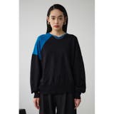 ショルダーバイカラーニット | AZUL BY MOUSSY | 詳細画像37