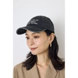 ウォッシュ加工フロントメッセージキャップ | AZUL BY MOUSSY | 詳細画像1