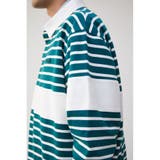 BIG BORDER RUGGER SHIRT | AZUL BY MOUSSY | 詳細画像17 