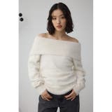 モヘヤライクオフショルダーニット | AZUL BY MOUSSY | 詳細画像3 