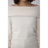 モヘヤライクオフショルダーニット | AZUL BY MOUSSY | 詳細画像8 