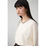 ショルダーバイカラーニット | AZUL BY MOUSSY | 詳細画像1