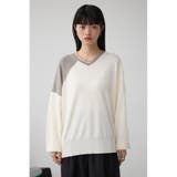 ショルダーバイカラーニット | AZUL BY MOUSSY | 詳細画像4