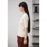 ハーフスリーブクルーネックリブトップス | AZUL BY MOUSSY | 詳細画像6