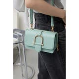 L/BLU1 | フェイクレザーメタルパーツウォレットバッグ | AZUL BY MOUSSY