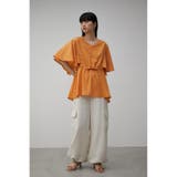 FLARE SLEEVE PEPLUM BLOUSE | AZUL BY MOUSSY | 詳細画像24