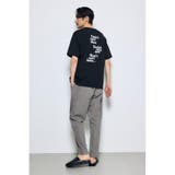 引き揃え天竺バックメッセージロゴTシャツ | AZUL BY MOUSSY | 詳細画像15 