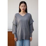 ショルダーデザインルーズニットトップス | AZUL BY MOUSSY | 詳細画像24