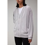 L/GRY1 | ジオメトリックシアーカットカーディガン | AZUL BY MOUSSY