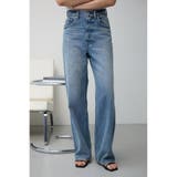 L/BLU1 | AZUL DENIM ハイウエストワイドデニム | AZUL BY MOUSSY