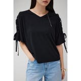 BLK | ショルダーレースアップカットトップス | AZUL BY MOUSSY