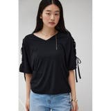ショルダーレースアップカットトップス | AZUL BY MOUSSY | 詳細画像12 