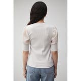 SHEER SLEEVE PUFF TOPS | AZUL BY MOUSSY | 詳細画像7 