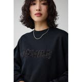BLK | ラメロゴシシュウカットトップス | AZUL BY MOUSSY