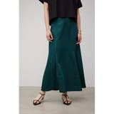 D/GRN3 | サテンフレアスカート | AZUL BY MOUSSY