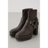 BRN | エンジニアプラットフォームショートブーツ | AZUL BY MOUSSY