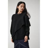 SHOULDER SLIT VOLUME KNIT TOPS | AZUL BY MOUSSY | 詳細画像1