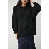 SHOULDER SLIT VOLUME KNIT TOPS | AZUL BY MOUSSY | 詳細画像2