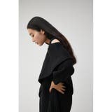 SHOULDER SLIT VOLUME KNIT TOPS | AZUL BY MOUSSY | 詳細画像3