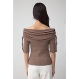 5分袖ギャザーオフショルニットトップス | AZUL BY MOUSSY | 詳細画像17 