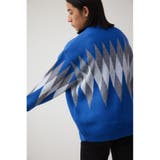 カラーアーガイルリラックスニット | AZUL BY MOUSSY | 詳細画像12