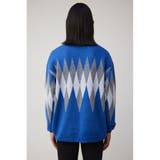 カラーアーガイルリラックスニット | AZUL BY MOUSSY | 詳細画像16