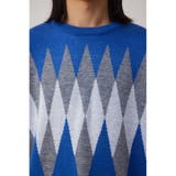 カラーアーガイルリラックスニット | AZUL BY MOUSSY | 詳細画像17
