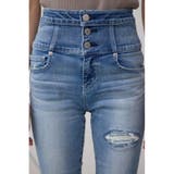 AZUL DENIM ハイウエストボタンリペアスキニー | AZUL BY MOUSSY | 詳細画像8