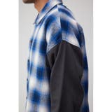袖切替チェック柄シャツジャケット | AZUL BY MOUSSY | 詳細画像18