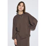 BRN | 裾スリットニュアンスニットトップス | AZUL BY MOUSSY