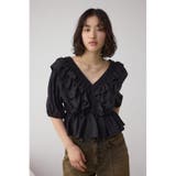 ラッフルショルダーブラウス | AZUL BY MOUSSY | 詳細画像17 