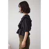ラッフルショルダーブラウス | AZUL BY MOUSSY | 詳細画像20 