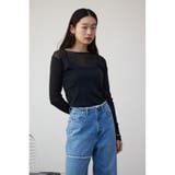 バックスリットシアーロングトップス | AZUL BY MOUSSY | 詳細画像13 