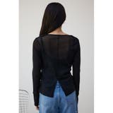 バックスリットシアーロングトップス | AZUL BY MOUSSY | 詳細画像17 