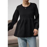 BLK | ペプラムニットトップス | AZUL BY MOUSSY