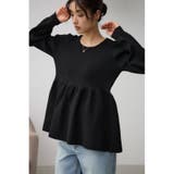 ペプラムニットトップス | AZUL BY MOUSSY | 詳細画像12