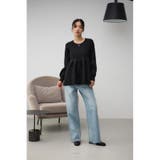 ペプラムニットトップス | AZUL BY MOUSSY | 詳細画像14