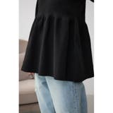 ペプラムニットトップス | AZUL BY MOUSSY | 詳細画像21
