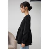 ペプラムニットトップス | AZUL BY MOUSSY | 詳細画像16
