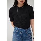 BLK | ポップコーンカットトップス | AZUL BY MOUSSY