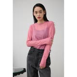 バックスリットシアーロングトップス | AZUL BY MOUSSY | 詳細画像24 