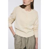 リネンタッチクルーネックニットカーディガン | AZUL BY MOUSSY | 詳細画像3