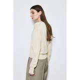 リネンタッチクルーネックニットカーディガン | AZUL BY MOUSSY | 詳細画像4