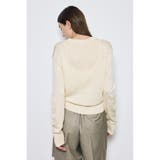 リネンタッチクルーネックニットカーディガン | AZUL BY MOUSSY | 詳細画像5