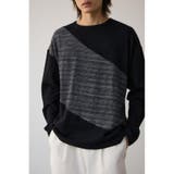 柄BLK5 | ヘビーワッフルバイカラートップス | AZUL BY MOUSSY