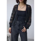 BLK | シアージップアップカーディガン | AZUL BY MOUSSY