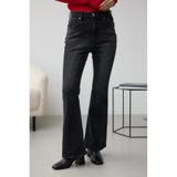 L/BLK1 | AZUL DENIM オーバーダイ切替フレアデニム | AZUL BY MOUSSY