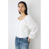 2WAYオフショルダブルジップドビーブラウス | AZUL BY MOUSSY | 詳細画像1 